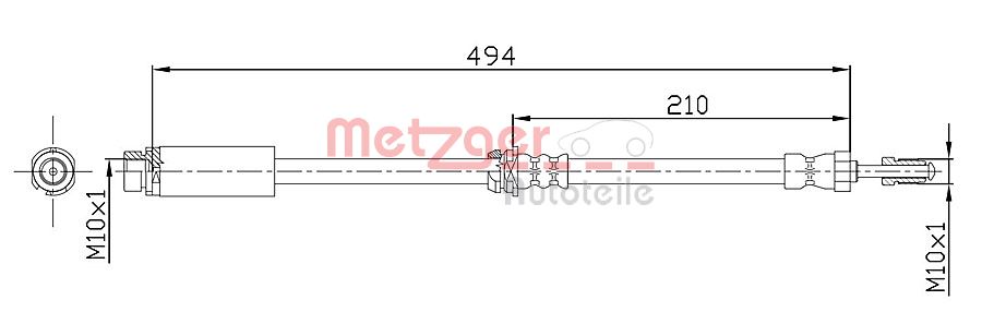 METZGER Gumifékcső 4112313_METZ